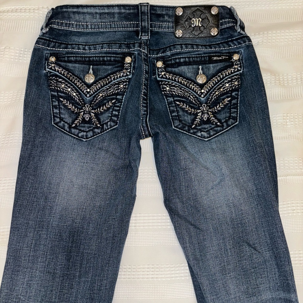 Authentic Miss Me Low Rise Flared Jeans